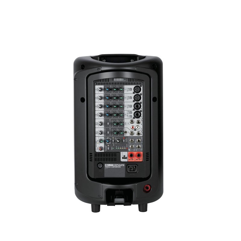 Yamaha Stagepas 400BT arrière et mixeur
