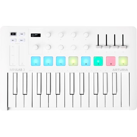 Arturia Minilab 3 Alpine White face