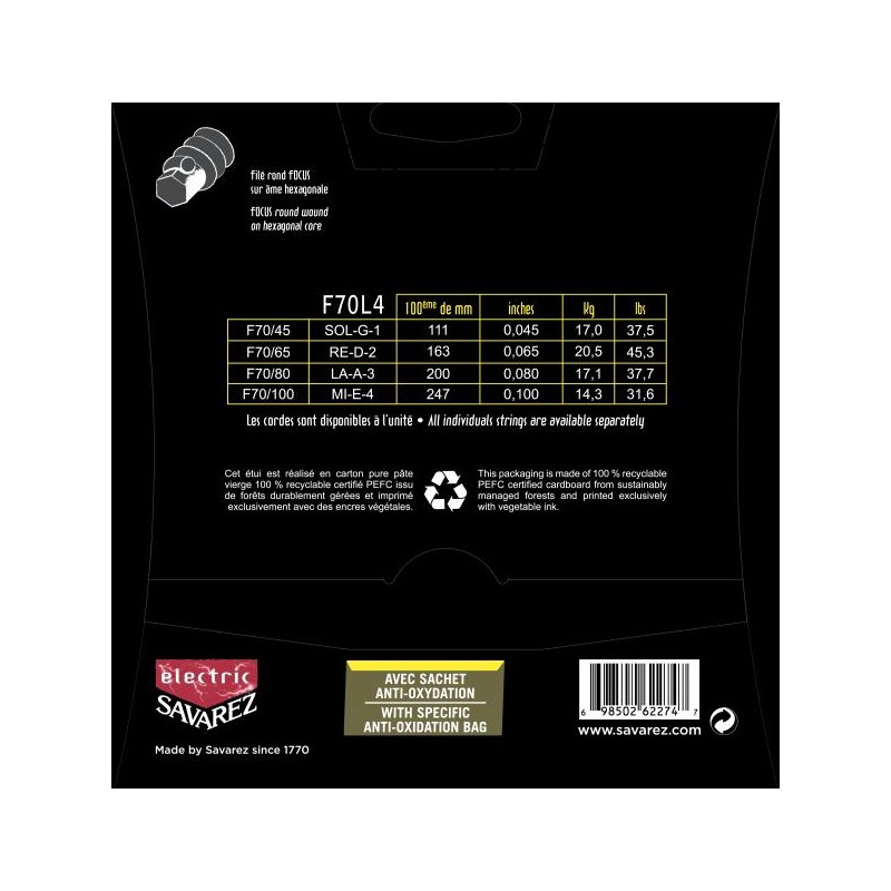 Savarez F70L4 dos
