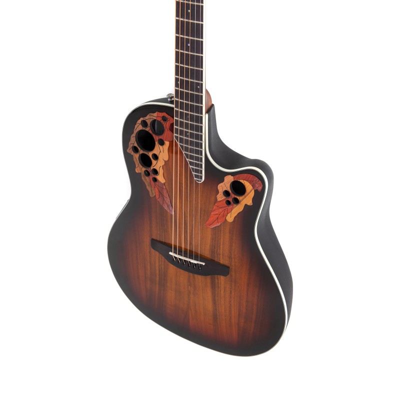 Ovation Elite Plus CE48P Super Shallow Koa Burst corps