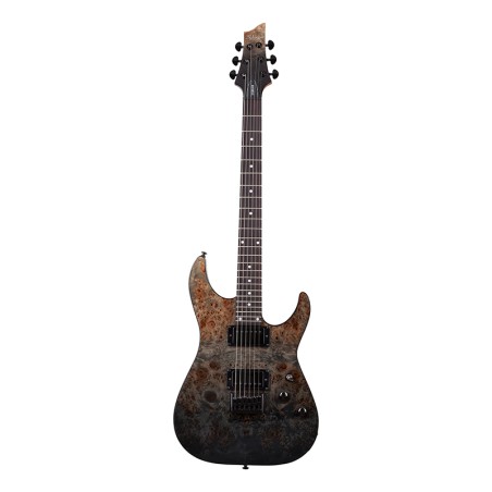 Schecter C1 Standard Black Fade Burst Burl