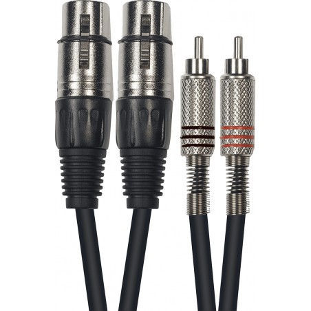 Yellow Cable 2 x RCA / 2 x XLR 3m - Auditorium 4