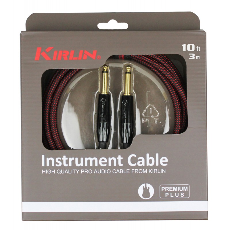 Kirlin Premium Plus droit 3m noir et rouge