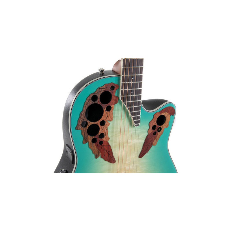 Ovation Celebrity Elite CE44X-9B-G rosace